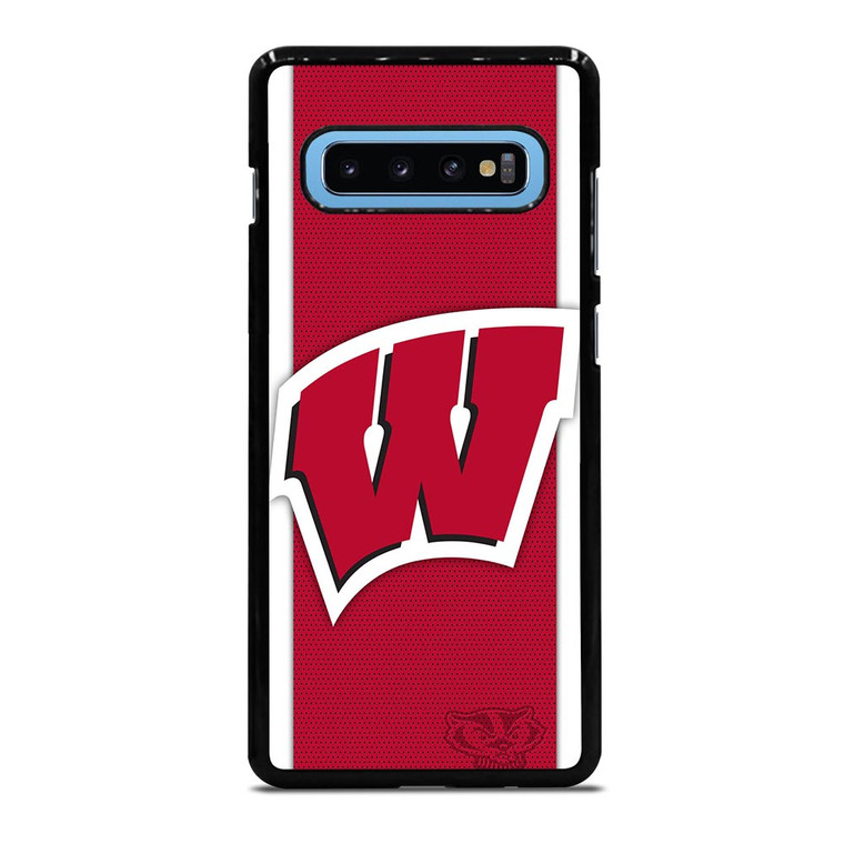 WISCONSIN BADGERS LOGO Samsung Galaxy S10 Plus Case WISCONSIN BADGERS LOGO Samsung Galaxy S10 Plus Case
