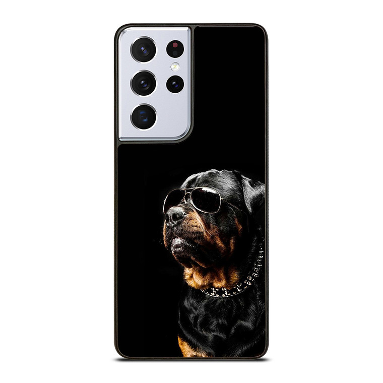 ROTTEILER DOG GLASSES Samsung Galaxy S21 Ultra Case