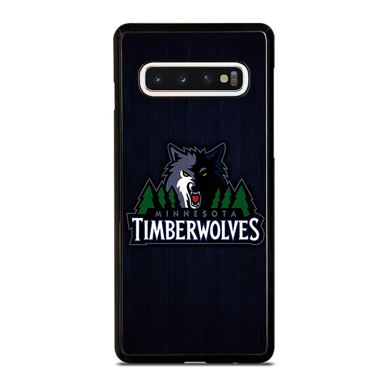 MINNESOTA TIMBERWOLVES WOODEN LOGO Samsung Galaxy S10 Case