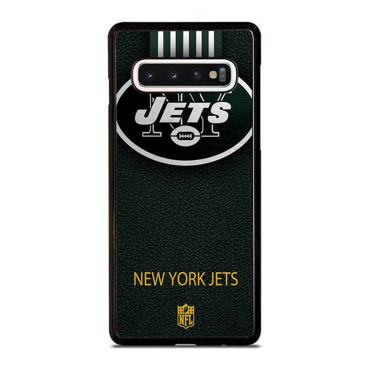 NEW YORK JETS LEATHER LOGO Samsung Galaxy S10 Case