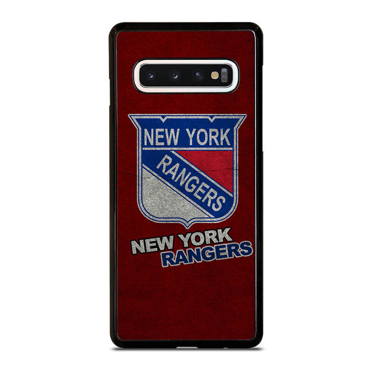 NEW YORK RANGERS SUEDE TEXTURE Samsung Galaxy S10 Case