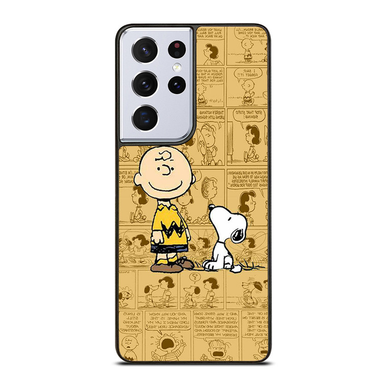 SNOOPY CHARLIE BROWN Samsung Galaxy S21 Ultra Case SNOOPY CHARLIE BROWN Samsung Galaxy S21 Ultra Case