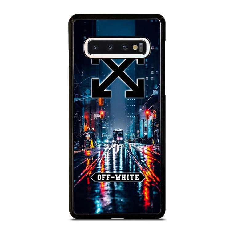 OFF WHITE NIGHT CITY Samsung Galaxy S10 Case