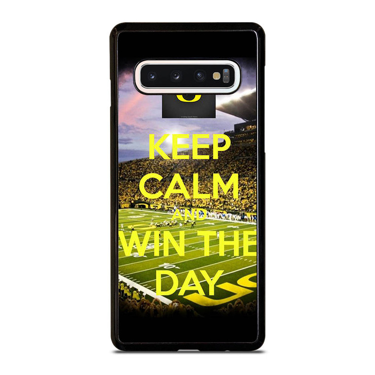 OREGON DUCKS WIN THE DAY Samsung Galaxy S10 Case