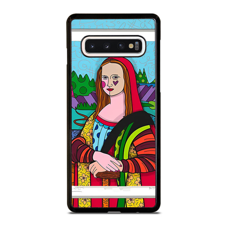 ROMERO BRITTO MONALISA Samsung Galaxy S10 Case ROMERO BRITTO MONALISA Samsung Galaxy S10 Case