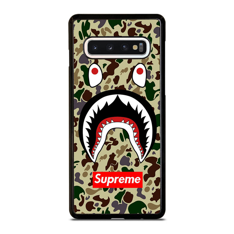 SHARK CAMO BATHING APE SUPREME Samsung Galaxy S10 Case SHARK CAMO BATHING APE SUPREME Samsung Galaxy S10 Case