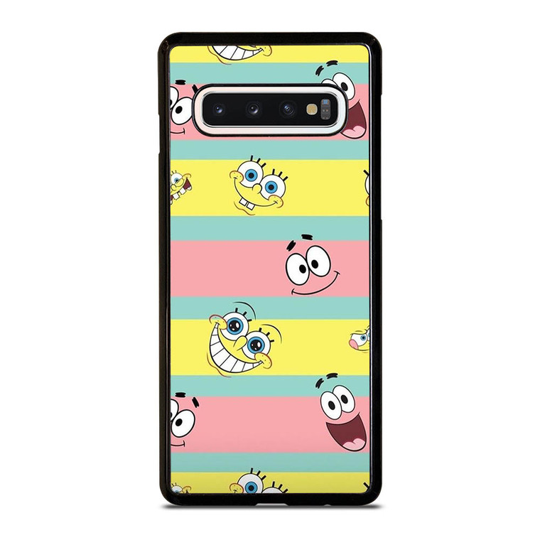 SPONGEBOB PATRICK CUTE STRIPE Samsung Galaxy S10 Case