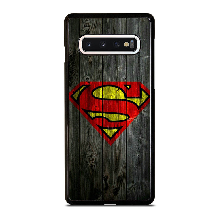 SUPERMAN WOODEN LOGO Samsung Galaxy S10 Case