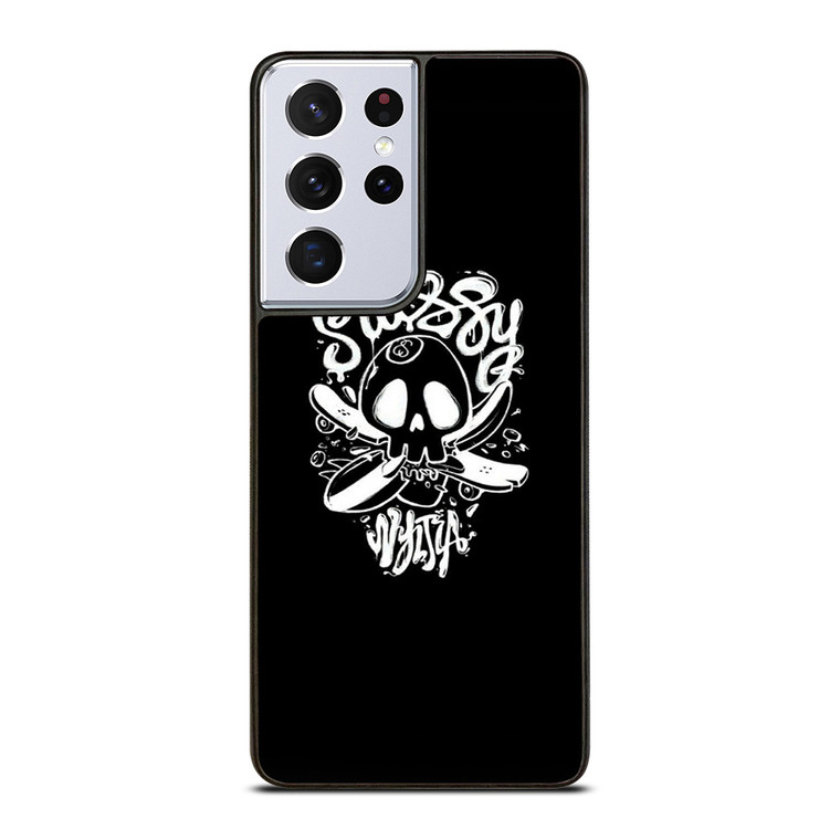 STUSSY SKULL LOGO ARTWORK Samsung Galaxy S21 Ultra Case