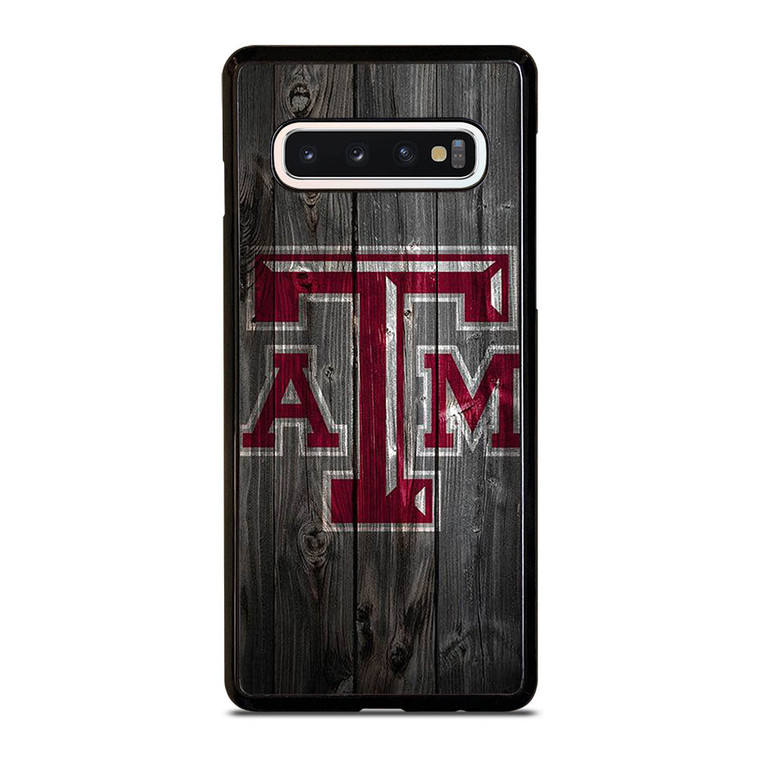 TEXAS AGGIES WOODEN LOGO Samsung Galaxy S10 Case
