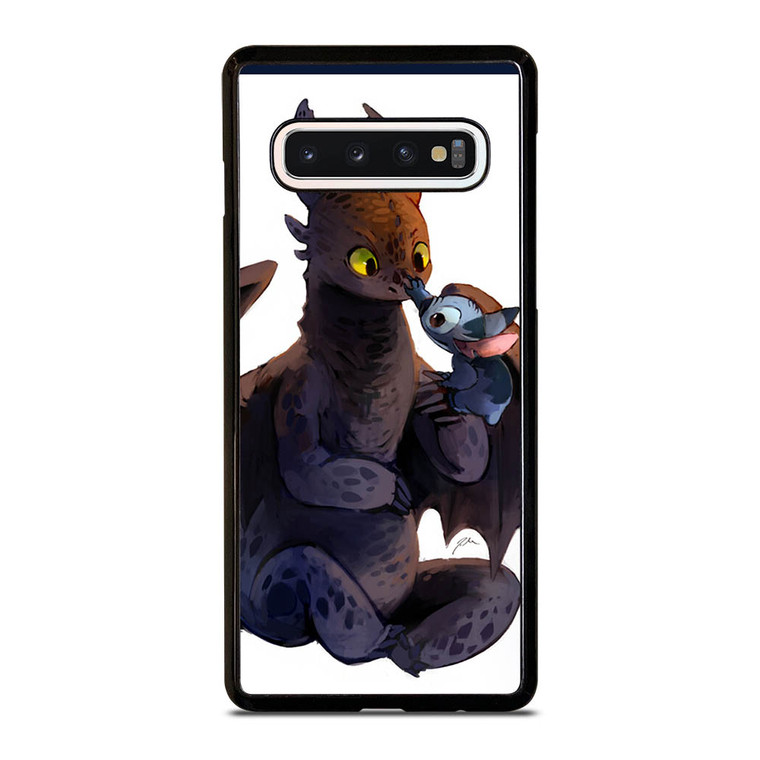 TOOTHLESS AND STITCH CARTOON 2 Samsung Galaxy S10 Case