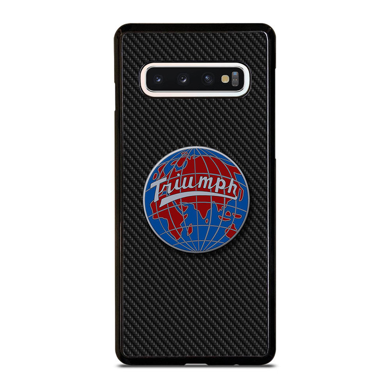 TRIUMPH WORLDWIDE LOGO CARBON Samsung Galaxy S10 Case