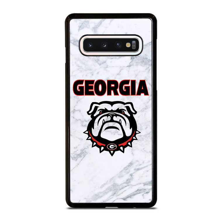 UGA GEORGIA BULLDOGS MARBLE LOGO Samsung Galaxy S10 Case