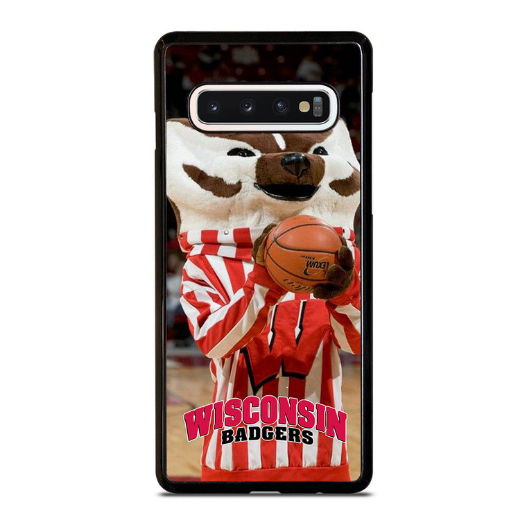 WISCONSIN BADGER MASCOT 2 Samsung Galaxy S10 Case