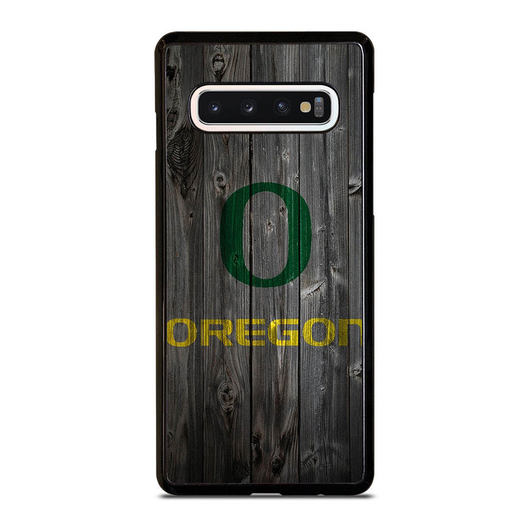 WOODEN LOGO OREGON DUCKS Samsung Galaxy S10 Case