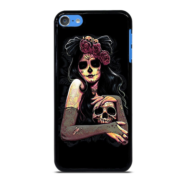 SUGAR SKULL TATTOO GIRL iPod Touch 7 Case