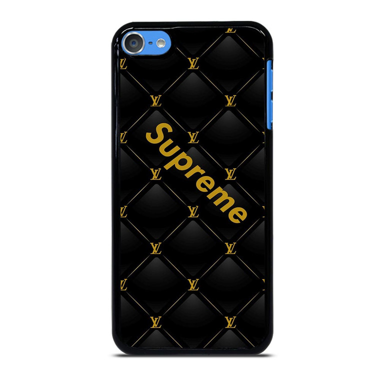 SUPREME BLACK PATTERN GOLD iPod Touch 7 Case