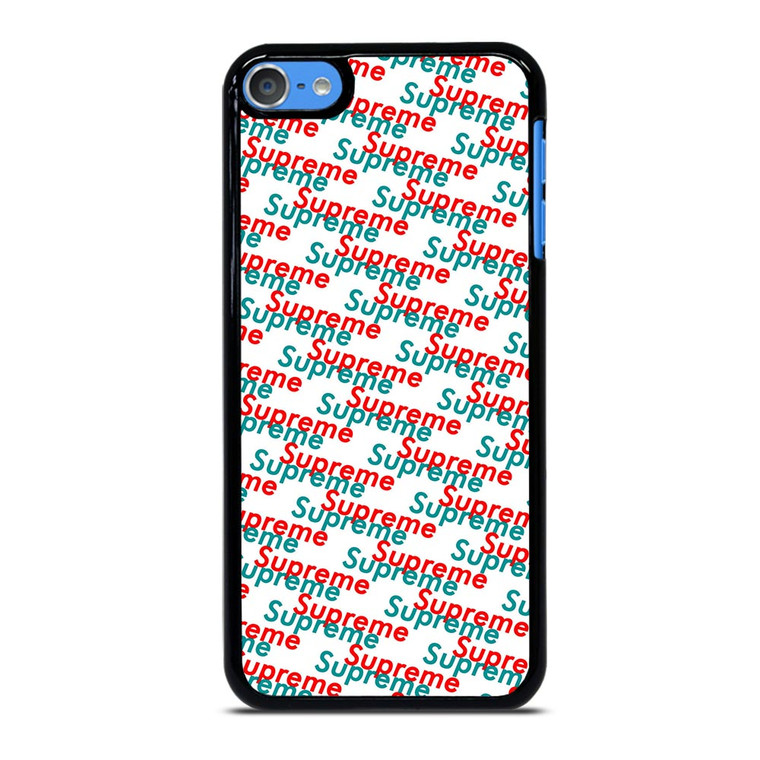 SUPREME RED BLUE PATTERN iPod Touch 7 Case