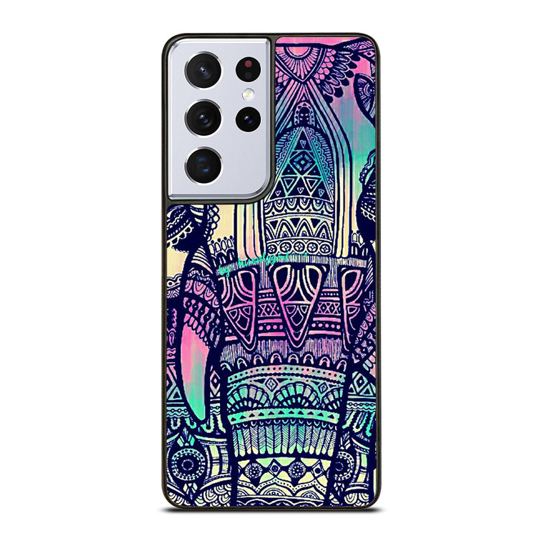TRIBAL AZTEC ELEPHANT Samsung Galaxy S21 Ultra Case