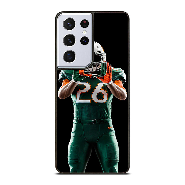UM MIAMI HURRICANES FOOTBALL Samsung Galaxy S21 Ultra Case