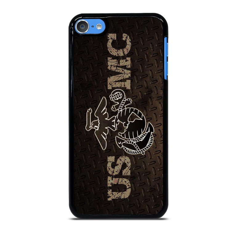UNITED STATED MARINE CORPS METAL LOGO iPod Touch 7 Case UNITED STATED MARINE CORPS METAL LOGO iPod Touch 7 Case