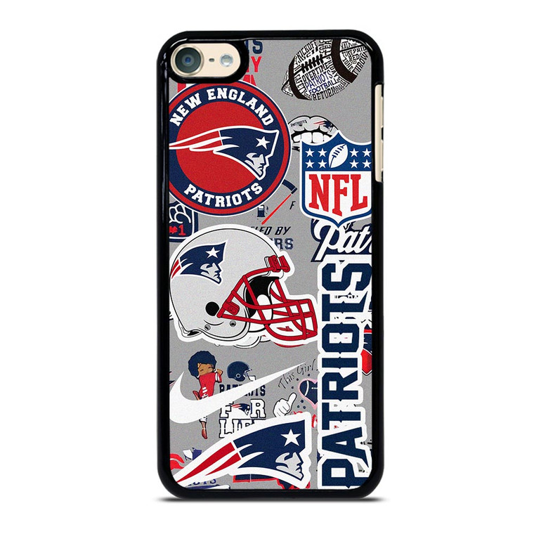 NEW ENGLAND PATRIOTS NFL STICKER BOMB iPod Touch 6 Case