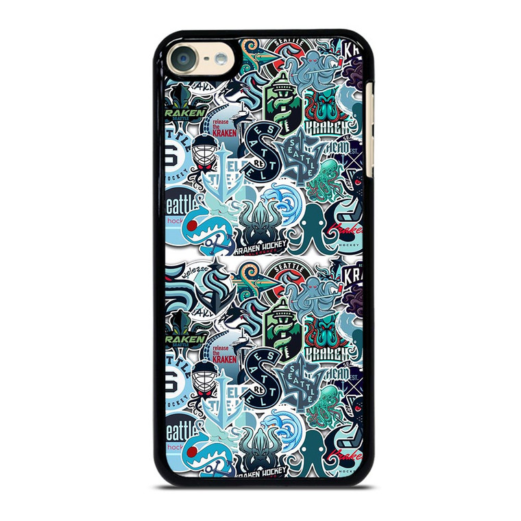 SEATTLE KRAKEN OCTOPUS COLLAGE iPod Touch 6 Case