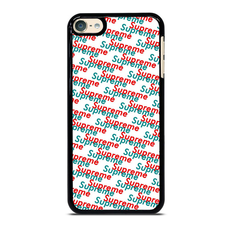 SUPREME RED BLUE PATTERN iPod Touch 6 Case