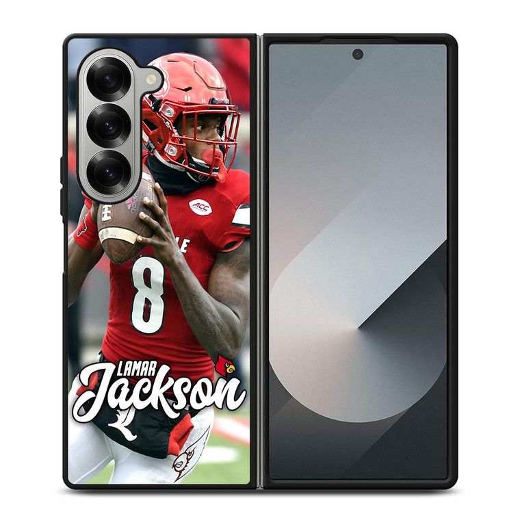 LAMAR JACKSON LOUISVILLE NFL Samsung Galaxy Z Fold 6 Case Cover