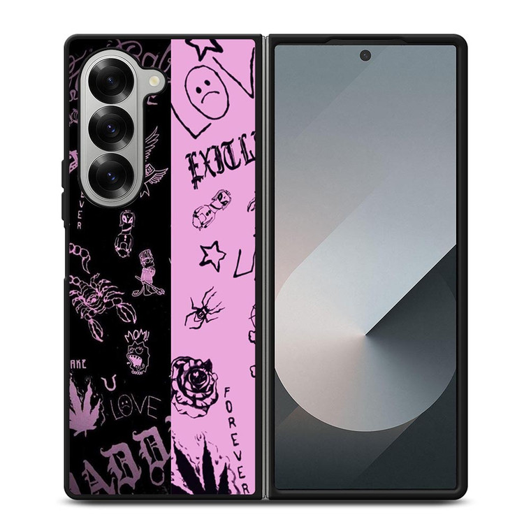 LIL PEEP TATTOO COLLAGE Samsung Galaxy Z Fold 6 Case Cover