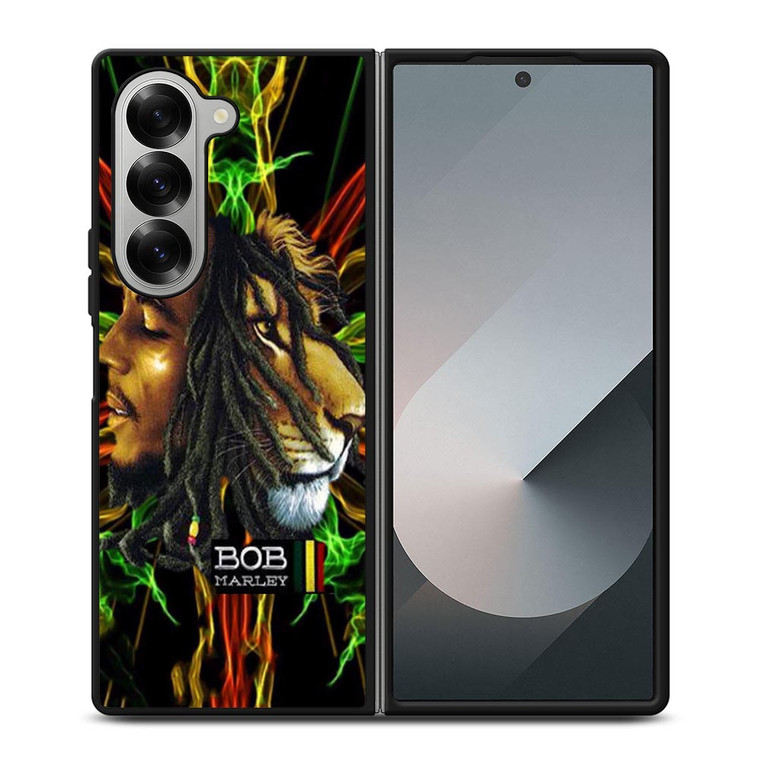 LION BOB MARLEY RASTA  Samsung Galaxy Z Fold 6 Case Cover