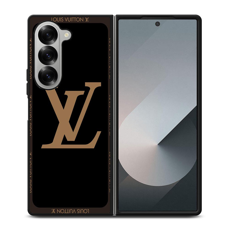 LOUIS VUITTON ROUND BLACK Samsung Galaxy Z Fold 6 Case Cover LOUIS VUITTON ROUND BLACK Samsung Galaxy Z Fold 6 Case Cover