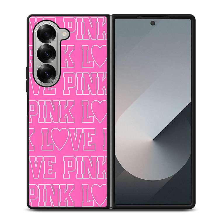 LOVE PINK VICTORIA SECRET Samsung Galaxy Z Fold 6 Case Cover