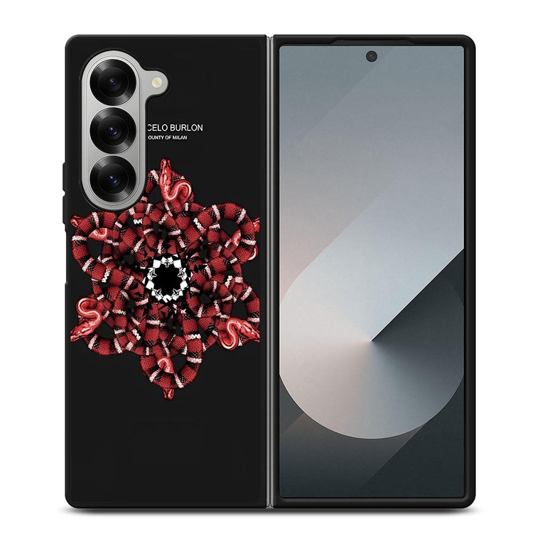 MARCELO BURLON SNAKE Samsung Galaxy Z Fold 6 Case Cover