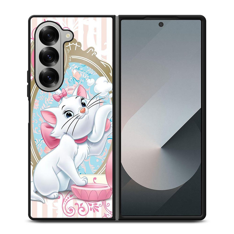 MARIE THE ARISTOCATS CAT MIRROR Samsung Galaxy Z Fold 6 Case Cover