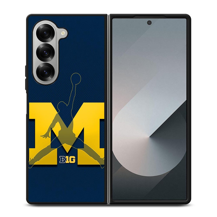MICHIGAN WOLVERINES AIR JORDAN Samsung Galaxy Z Fold 6 Case Cover