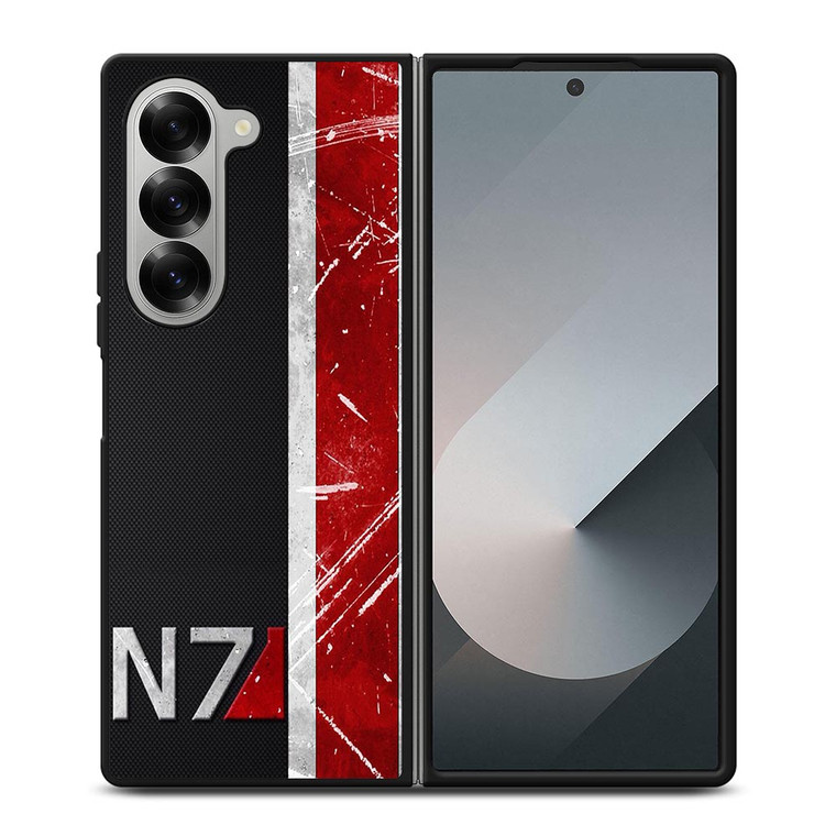 N7 ARMOUR MASS EFFECT CARBON Samsung Galaxy Z Fold 6 Case Cover