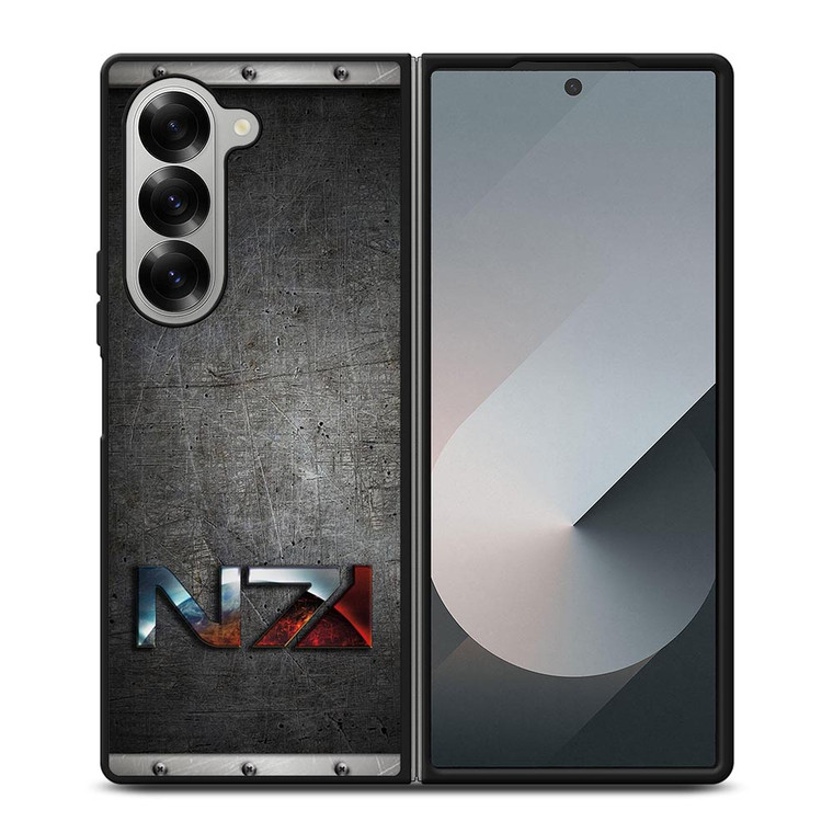 N7 ARMOUR MASS EFFECT METAL EMBLEM Samsung Galaxy Z Fold 6 Case Cover