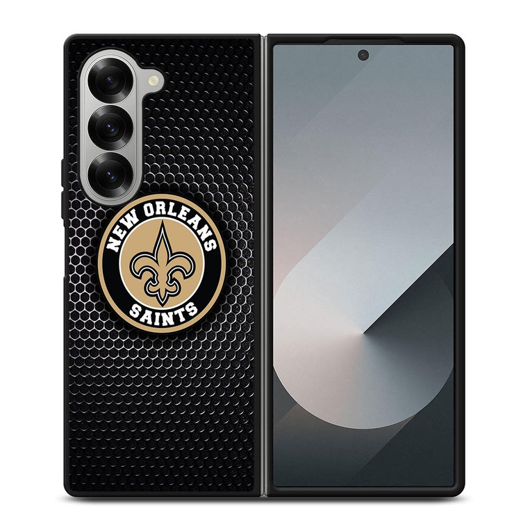 NEW ORLEANS SAINTS METAL BADGE Samsung Galaxy Z Fold 6 Case Cover