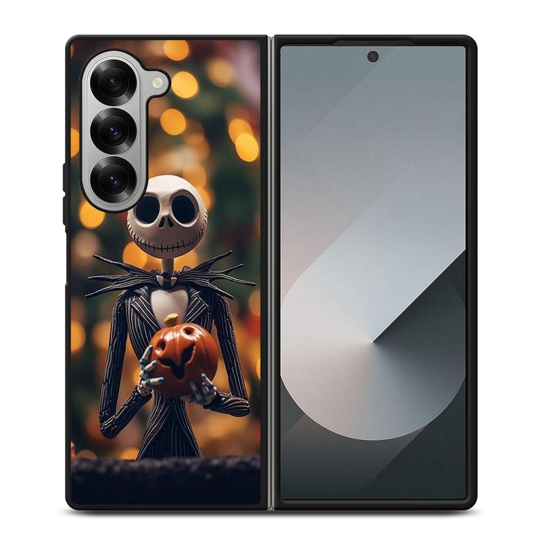 NIGHTMARE BEFORE CHRISTMAS JACK AND SALLY PORTRAIT Samsung Galaxy Z Fold 6 Case Cover