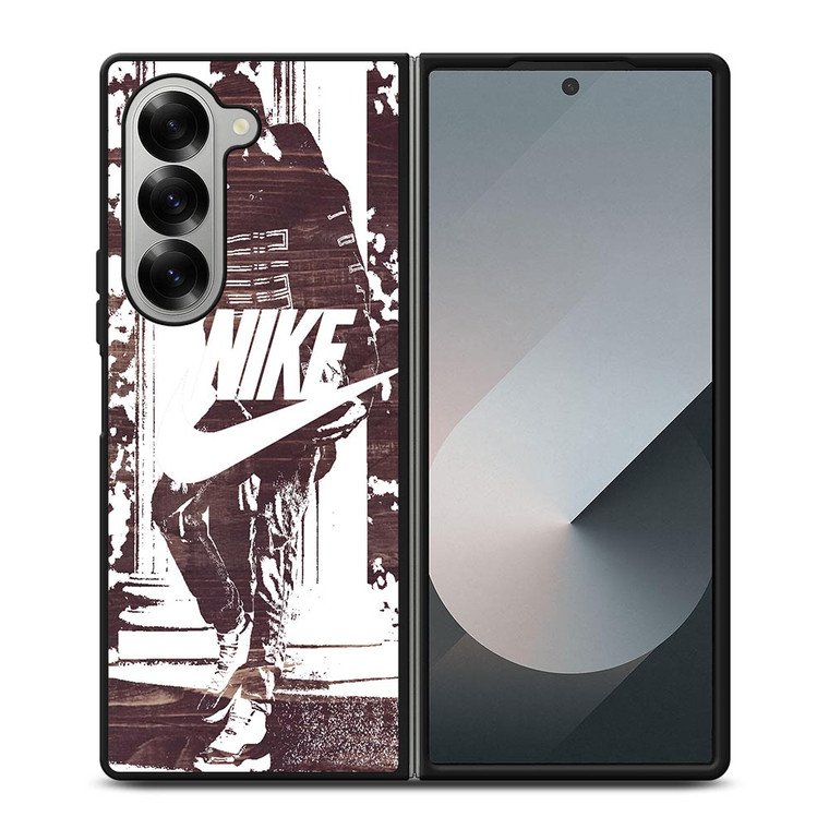NIKE STREET URBAN BLACK WHITE Samsung Galaxy Z Fold 6 Case Cover