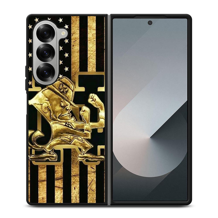 NOTRE DAME FOOTBALL USA FLAG Samsung Galaxy Z Fold 6 Case Cover