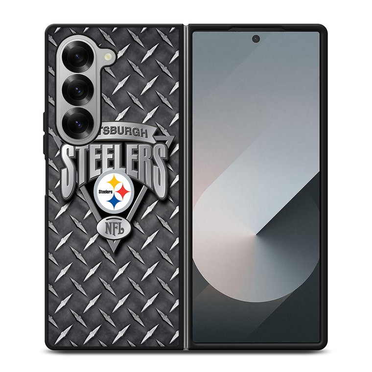 PITTSBURGH STEELERS METAL LOGO Samsung Galaxy Z Fold 6 Case Cover PITTSBURGH STEELERS METAL LOGO Samsung Galaxy Z Fold 6 Case Cover