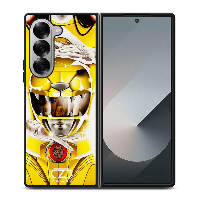 POWER RANGERS YELLOW Samsung Galaxy Z Fold 6 Case Cover POWER RANGERS YELLOW Samsung Galaxy Z Fold 6 Case Cover