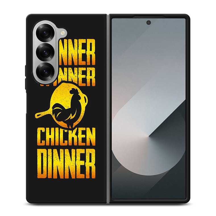 PUBG WINNER CHICKEN DINNER LOGO Samsung Galaxy Z Fold 6 Case Cover PUBG WINNER CHICKEN DINNER LOGO Samsung Galaxy Z Fold 6 Case Cover