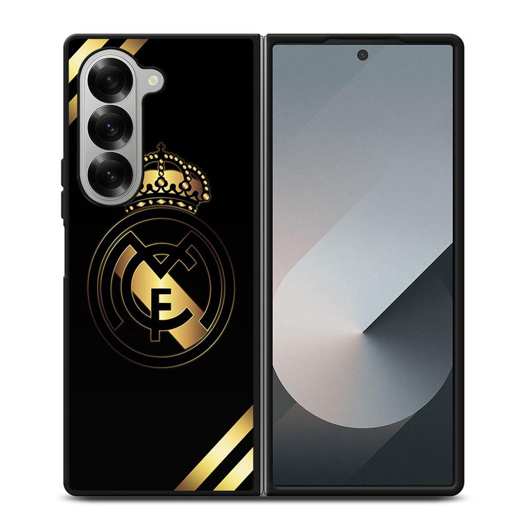 REAL MADRID FC NEW GOLD LOGO Samsung Galaxy Z Fold 6 Case Cover REAL MADRID FC NEW GOLD LOGO Samsung Galaxy Z Fold 6 Case Cover