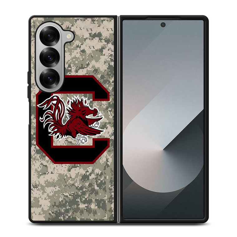 SOUTH CAROLINA GAMECOCKS CAMO LOGO Samsung Galaxy Z Fold 6 Case Cover