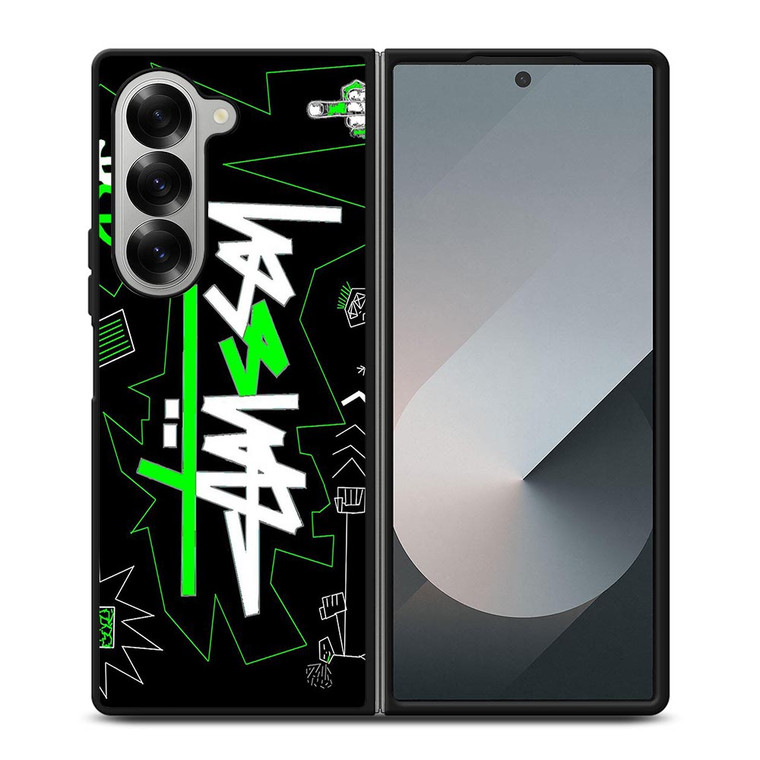 STUSSY ARTWORK LOGO Samsung Galaxy Z Fold 6 Case Cover STUSSY ARTWORK LOGO Samsung Galaxy Z Fold 6 Case Cover