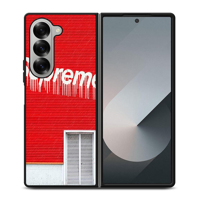 SUPREME MELTED RED HOUSE Samsung Galaxy Z Fold 6 Case Cover SUPREME MELTED RED HOUSE Samsung Galaxy Z Fold 6 Case Cover