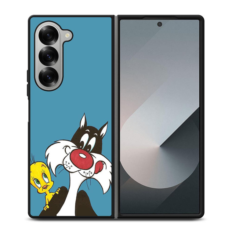 SYLVESTER AND TWEETY CLASSIC CARTOON Samsung Galaxy Z Fold 6 Case Cover SYLVESTER AND TWEETY CLASSIC CARTOON Samsung Galaxy Z Fold 6 Case Cover